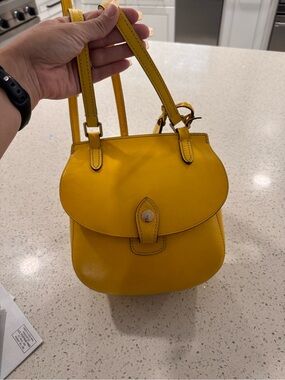 Dooney & Bourke- Yellow Leather Shoulder Bag